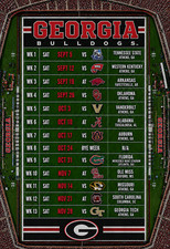 Georgia Bulldogs 2026 Football Schedule Poster Multiple Sizes Avail. A GO DAWGS picture