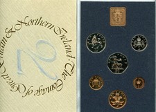 GREAT BRITAIN UNITED KINGDOM NORTHERN IRELAND 6-COIN PROOF SET 1976  picture