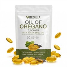 1-5Packs Resilia Oil of Oregano 6000mg with Black Seed Oil Softgels 60 Capsules  picture