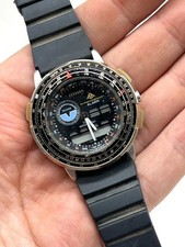 RARE Vintage Citizen Wingman Ana-Digi Pilot Watch 6845 Japan Flight Timer picture