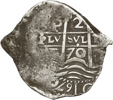 BOLIVIA, Potosí, cob 2 reales, 1670 E. picture