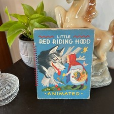 VTG 1944 Little Red Riding Hood Animated Book Julian Wehr Duenewald Printing picture
