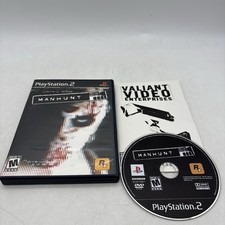 Manhunt PlayStation 2 PS2 Black Label Complete w/ Manual CIB Tested picture