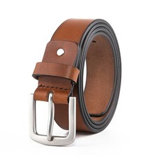 Men’s belts,Full Grain Genuine Leather Casual Dress Jeans Belts for Men picture