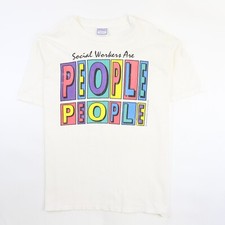 Vintage Social Workers Are People People T-Shirt Size XL 1994 90s picture