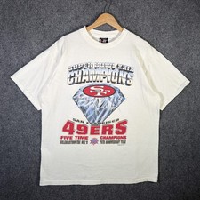 Vintage San Fransisco 49ers Shirt Mens XL White 90s Super Bowl XXIX NFL Football picture