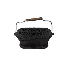 Antique Victorian Cast Iron Carriage Foot Warmer picture