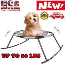 Elevated Dog Cot Portable Raised Pet Bed with Breathable Mesh Cooling Pet Cot US picture