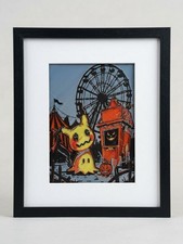 Pokemon Mimikyu 3D Shadow Box Framed Art 8x10 Layered Gaming Wall Desk Decor picture