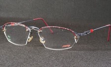 Vintage Prestige 052 12 MULTICOLOR UNIQUE RARE EYEGLASSES 56-14-137mm Germany picture