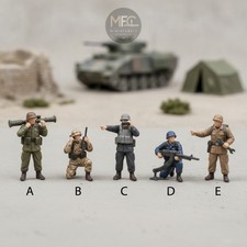 1:64 1:87 Scale Mechanized Infantry Figures for Military Model Dioramas picture