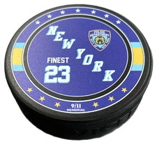 NYPD 23 Official 9/11 Memorial Hockey Puck To Commemorate The 23 Lives Lost picture