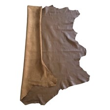 Cognac Brown Genuine Leather Hides Thin Upholstery Fabric Smooth Craft Material picture
