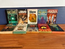 vintage Isaac Asimov paperback books lot picture