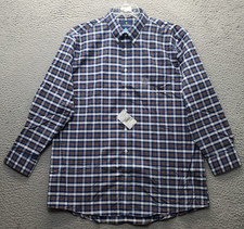 Stafford Coolmax Dress Shirt Men XL Multi Plaid Long Sleeve Slim Fit Button Down picture