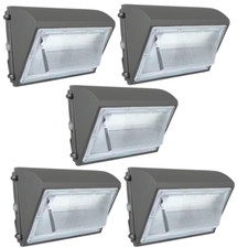 5 Pack LED Wall Pack Light 150W Commercial Industrial Outdoor Security Fixture picture