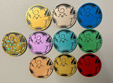 Pokemon TCG Clefairy Rare Holo Plastic medal  all types Chinese 151 picture