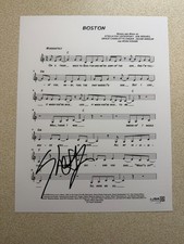 Stella Lefty Signed Autographed Boston Lyric Sheet JSA picture