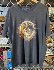 Vintage 1997 20Harley-Davidson Wolf Graphic T-Shirt Winnipeg Canada Size XL picture