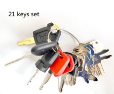 21 Keys set for Case CAT Komatsu Bobcat Heavy Equipment Construction picture