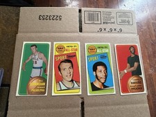lot of 4 1970-71 Topps Basketball Superstars Connie Hawkins, Billy Cunningham picture