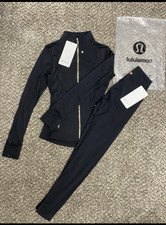 TEXT ME BEFORE BUYING lululemon jacket black define gold set picture