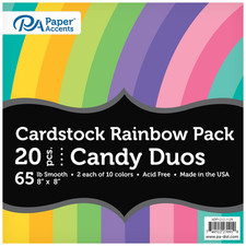 Variety Pk 8x8 20pc 65lb Rainbow Cdstk Candy Duo picture