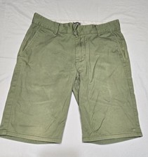 Altamont Davis Mens Faded Olive Green Chino Shorts 30x10 Cotton *see Pics picture