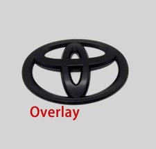 NEW 2022-25 Toyota Tundra Matte Blackout Overlay Front Grille Emblems Badge picture