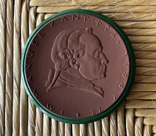 1924 Germany Konigsberg Porcelain Medal - Immanuel Kant L2 picture