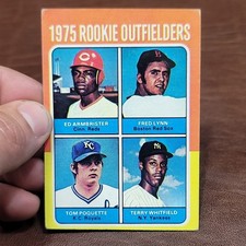 Topps 1975 Topps #622 Rookie Outfielders Rookie RC Armbrister Lynn Poquette picture