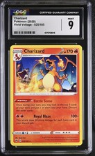 2020 POKEMON CHARIZARD 025/185 VIVID VOLTAGE CGC 9 MINT picture