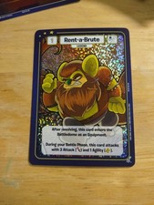 Rent-a-Brute - OBL Season 3 Promo Foil | Neopets Battledome Tcg  picture