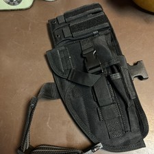 Universal Drop Leg Holster(3) Mag Pouches-BLACK Nylon  Durable Fits Any Pistol picture
