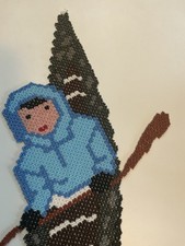 Vintage Indigenous Beaded Inuit Kayaker 20