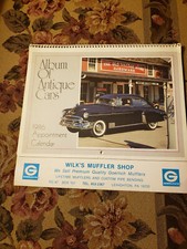 WILK'S MUFFLER Vintage Calendar 1986 2025 LEHIGHTON PA 1941 Packard 35 Hupmobile picture