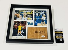 OLIVIA BABCOCK SIGNED 12X12 FLOORBOARD COLLAGE PITT PANTHERS JSA COA picture
