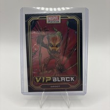 2023 Upper Deck Marvel Platinum VIP Black Achievement Groot #VIP-21 picture