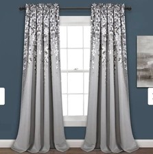 Lush Decor Weeping Flowers Room Darkening Curtain Panel Pairs MSRP: $56 95