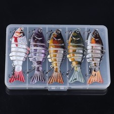 5pcs Multi-Joint Fishing Lure Set Artificial Fish Bionic Swimbait with Box picture