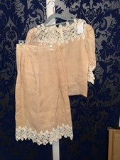 Handmade  Vintage 2 Pc Skirt Set Large (19) picture