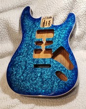 Mind blowing, Double Bound, Blue pearl celluloid Alder body.(Moto) For a ST neck picture