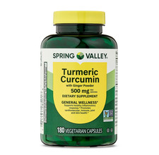 Spring Valley Turmeric Curcumin with Ginger Powder DietarySupplement 500mg 180ct picture