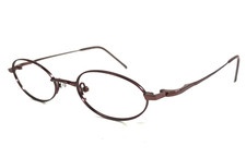 Vintage a/p Lab Eyeglasses Frames a/p-42 1.BUR Brown Wire Rim Titanium 48-20-143 picture