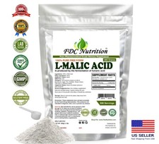High Quality Pure L- Malic Acid Powder 1 LB (500g) - Gluten Free, Non-GMO picture