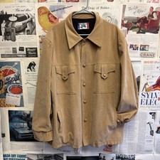 Vintage 1970’s Brad Whitney Western Safari Jacket Faux Suede Ranch Coat picture