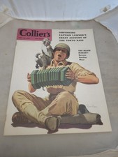 1943 MAY 29 COLLIER'S MAGAZINE WWII LAWSON'S TOKYO RAID SHERIDAN COVER NO LABEL  picture