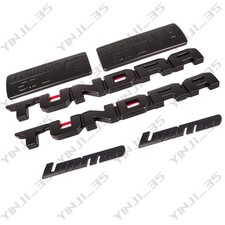 6PCS BLACKOUT EMBLEMS OVERLAY KIT 2014-2021 for TUNDRA LIMITED 5.7L V8 iforce picture