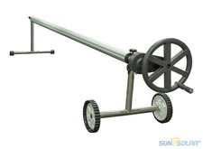 Sun2Solar 25' Wide Easy Gear Stainless Steel Swimming Pool Solar Reel w/ Tubes picture