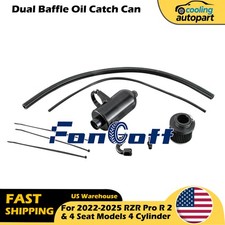 Dual Baffle Oil Catch Can FOR 2022-2025 RZR Pro R 2 & 4 Seat Models 4.Cylinder picture